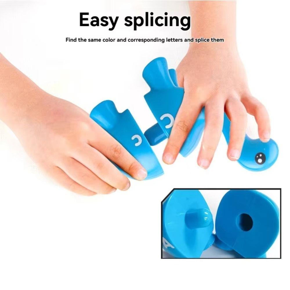 Plastic Letters Matching Letters Toy Dinosaur Alphabet Sensory Toys Hand-Eye Coordination