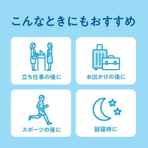 Megurism Carbonated Soft Foot Pack, Lavender Mint Scent, 6 Sheets x 3 Packs, Menthol, Calf and Sole Gel Pack