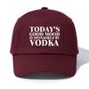 1pc VODKA Print Baseball Cap for AdultsMinimalist Retro Style Casual Soft Adjustable Dad HatPerfect As Gift