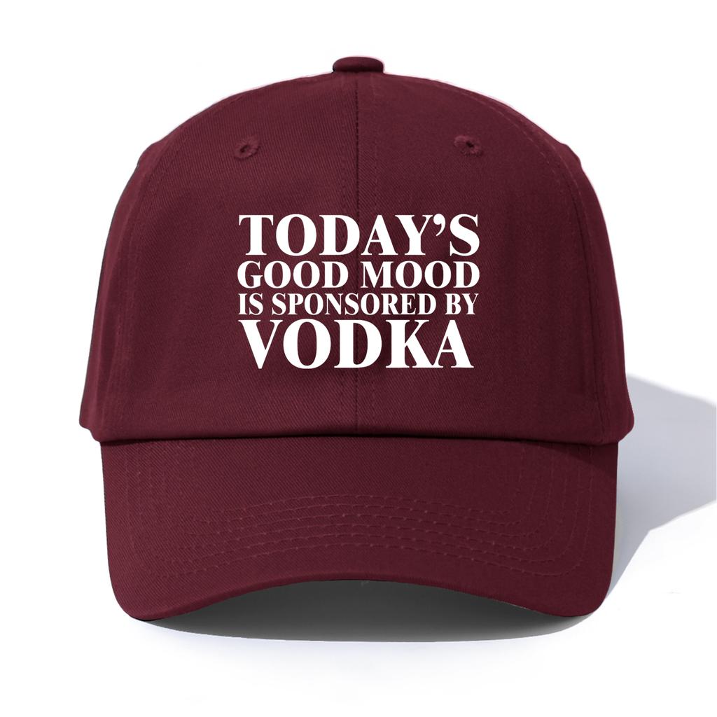 1pc VODKA Print Baseball Cap for AdultsMinimalist Retro Style Casual Soft Adjustable Dad HatPerfect As Gift