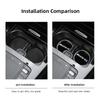 For A B C E G CLA W211 W203 W204 C260 E300L A200L GLC300 CLA AMG Series Car Cup Holder Mat Leather Water Coaster Decoration