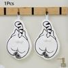 Cute Cat Back Hanging Towel Kitchen Hand Towel Bathroom Soft Absorbent Handkerchief Wipe Towel Coral Design Cartoon Kids Towels