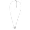 Les Trésors De Lily [Q0953] - Designer Silver 'Jungle' Steel Necklace (monstera Leaf) - 13x12 Mm