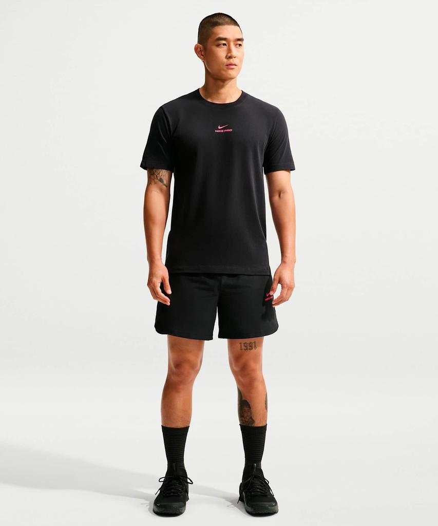 NIKE Pro Dri-Fit T-Shirt M - Black:Hyper Pink / Ih1948-011