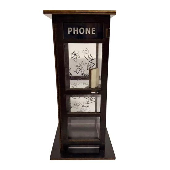 Vintage Telefonzelle Ambiente Lampe Retro Hohe Telefonzelle Nachtlicht Warmes LED