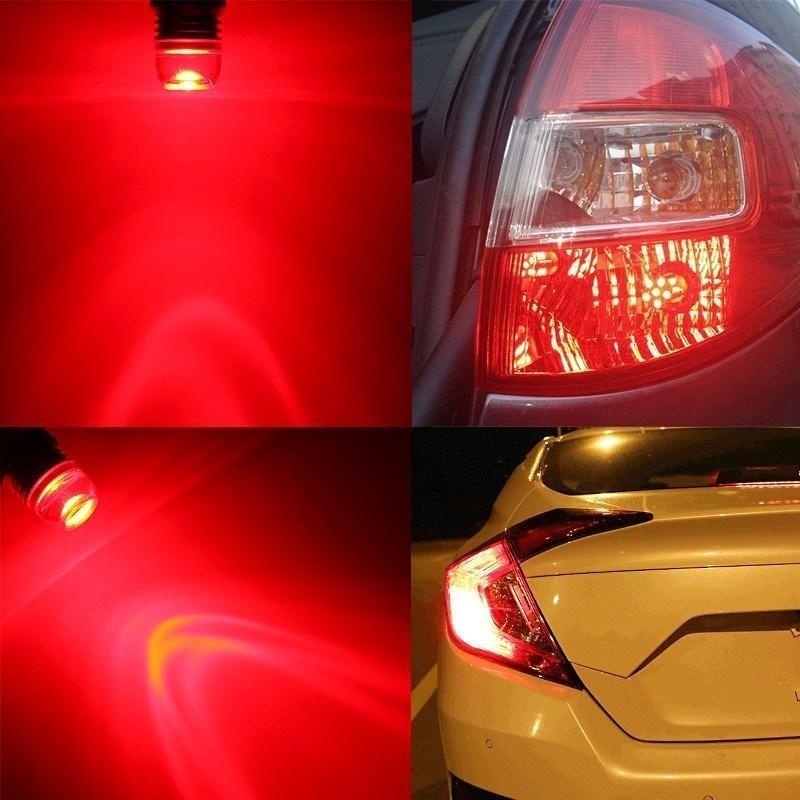 Bay15D LED Brake Lights 5W  Bright LED Car Bulbs Car Headlights 360 Degrees Light Source White Red Yellow Blue Flash Bulbs