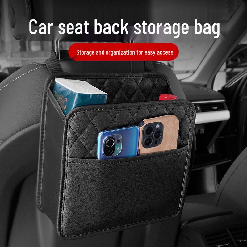 

Car Seat Back Multifunctional Organizer and Folding Storage Bag чёрный
