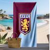 Asciugamano da Spiaggia con Stampa Calcio Aston Villa, Asciugamano Grande Morbido ad Asciugatura Rapida per Spiaggia Campeggio Nuoto