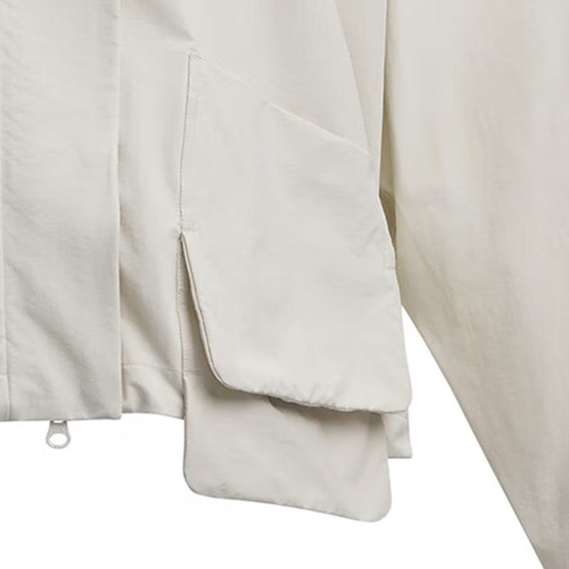 Under Armour Urban Adventure Series Solid Color Stand Collar Zip Outdoor Work Jacket Women Jacket Peak-White 1389309-110
