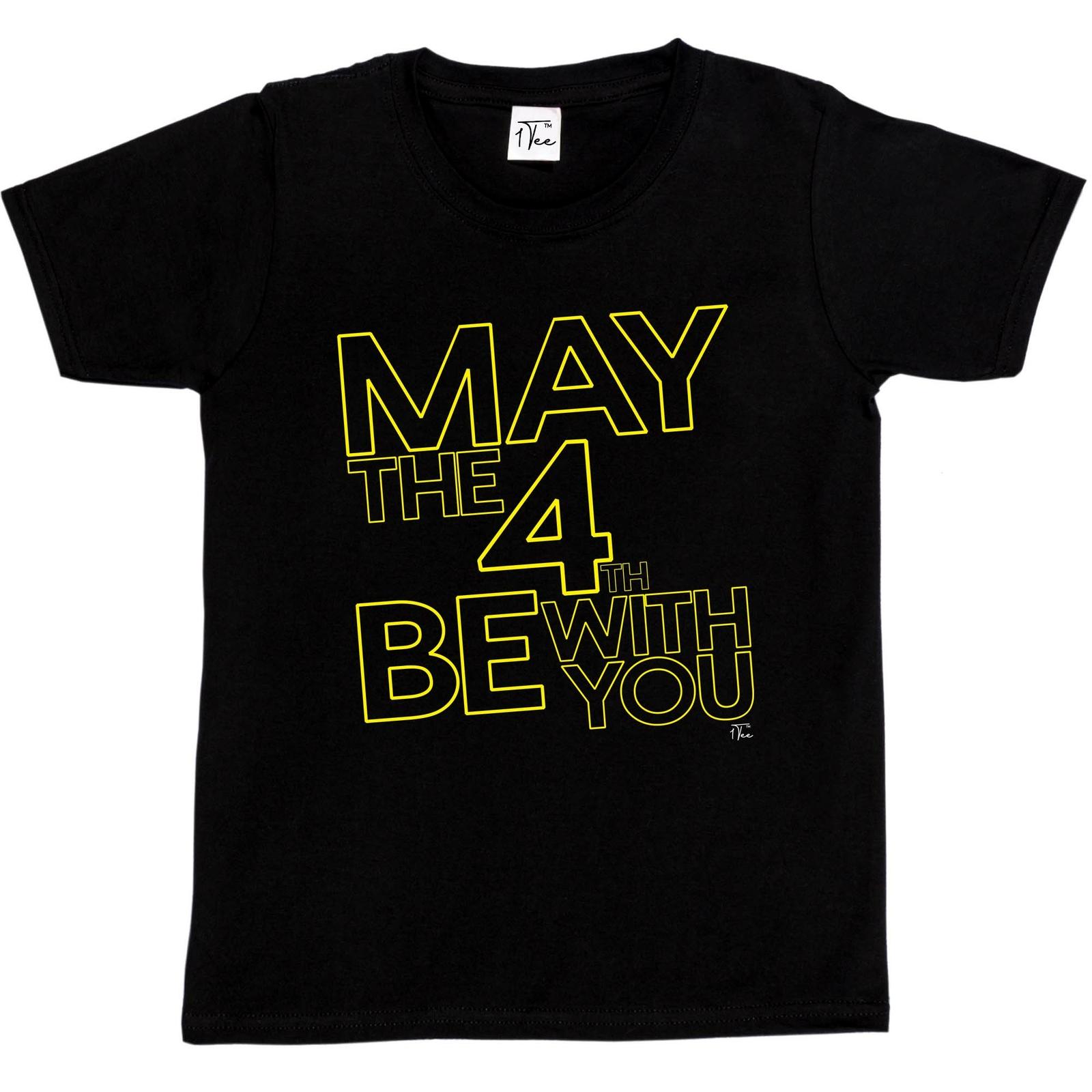 1Tee Kids Boys May The Forth Be With You T-Shirt XXL