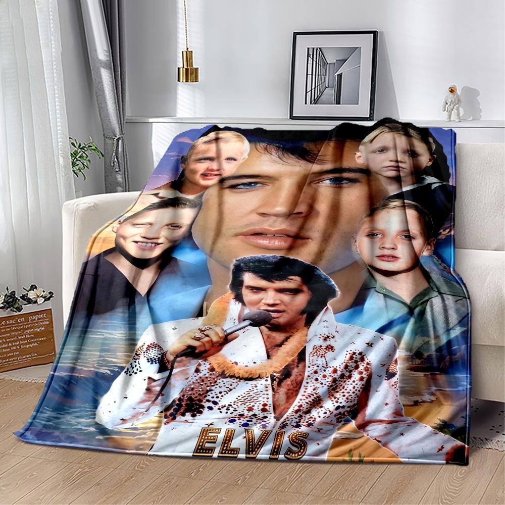 Rock Roll Legend Blanket Soft Warm Cozy Perfect for Livingroom Office Couch All-Season Use Modern Style Ideal Gift for Friends Family Couples Picnic