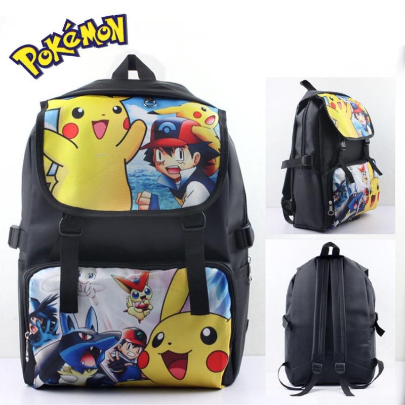 Pokmon Children Pikachu School Backpack Oxford Fabric Elementary Bag Students