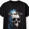 Live Die Fade Repeat Skull Barbed Wire Gothic Graphic Unisex TShirt