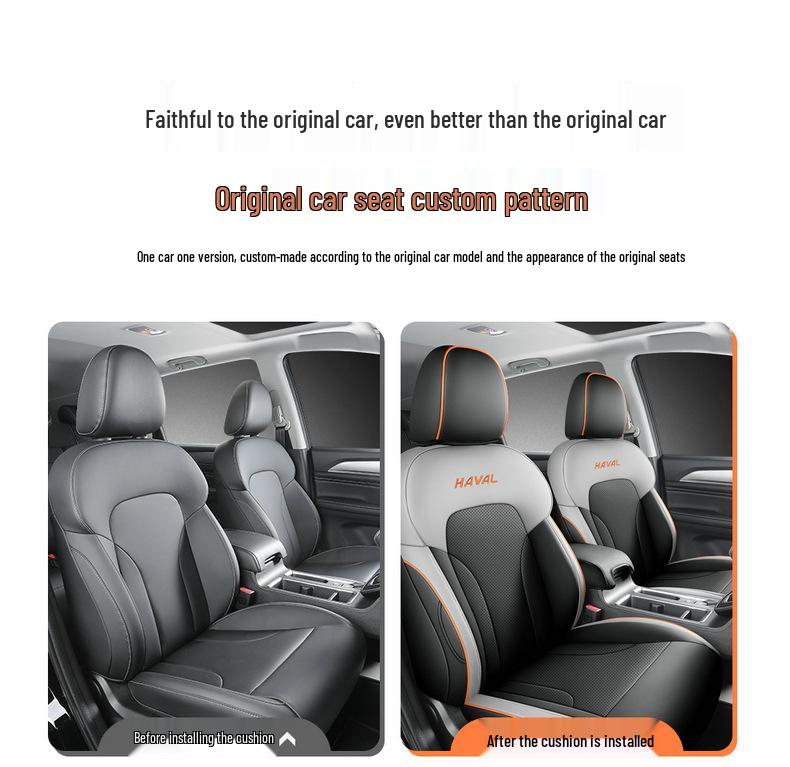 Perforated Leather Seat Covers for Haval M6 Plus 21/25 Models - Full Surround Cushion