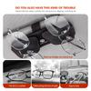 RUN1 Double Clip Sunglasses Holder Leather Eyeglass Ticket Clip For Volkswagen VW Passat Golf 4 5 6 Tiguan Polo Scirocco Jetta CC