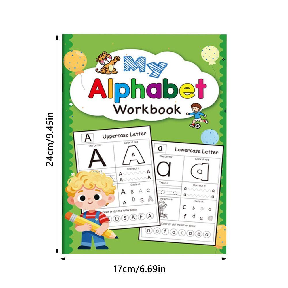 32/48 Pages A-Z Letter Training Book Colored Tracing And Coloring Alphabet Workbook English Letter Practice Book Children