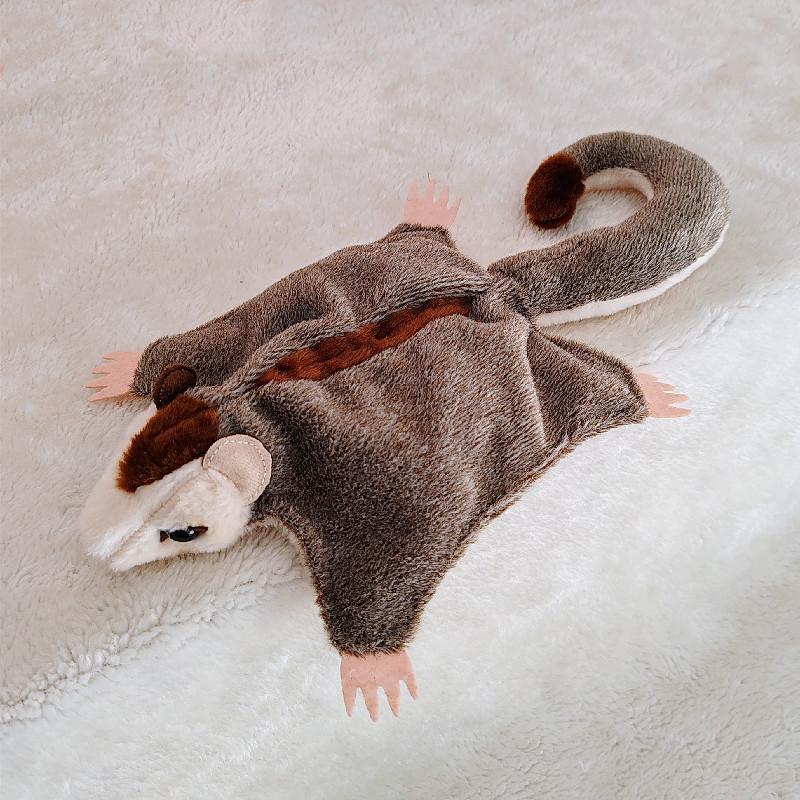 Cute Simulation Sugar Glider Plush Toy Lovely Squirrel Glider Stuffed Animals Toy Funny Flying Squirrel Dolls For Kid Gifts