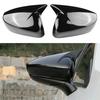 Rearview Mirror Cover For Subaru Crosstrek Impreza 2025 Carbon Fiber ABS Style Glossy Black Rear View Mirror Sticker Cap