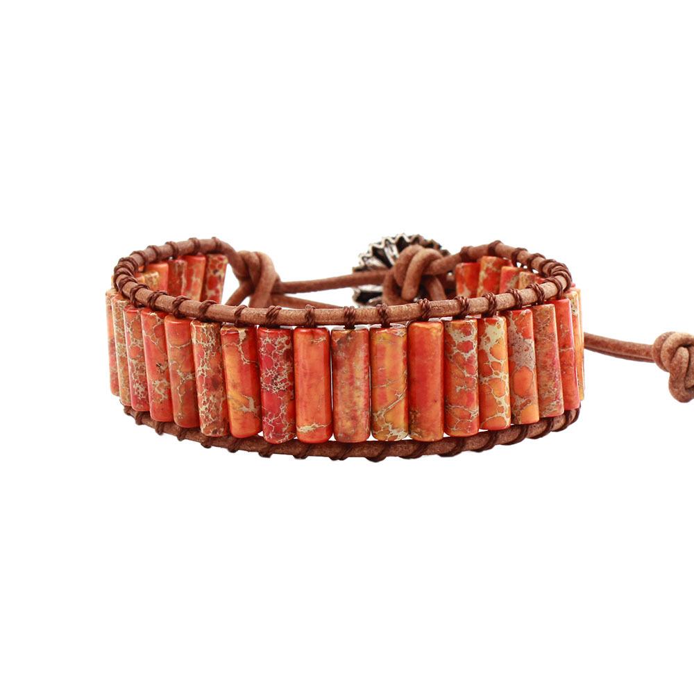 Seven-Color Imperial Stone Chakra Bracelet: Handmade, European & American Style