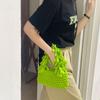 Yogodlns Fashion Solid Color Women's Knitted Small Handbag Woven Luxury Design Tassel Shoulder Bag Wrist Bag