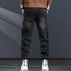 Jieleinuo Jeans Patchwork Holgados de Pierna Recta para Hombre