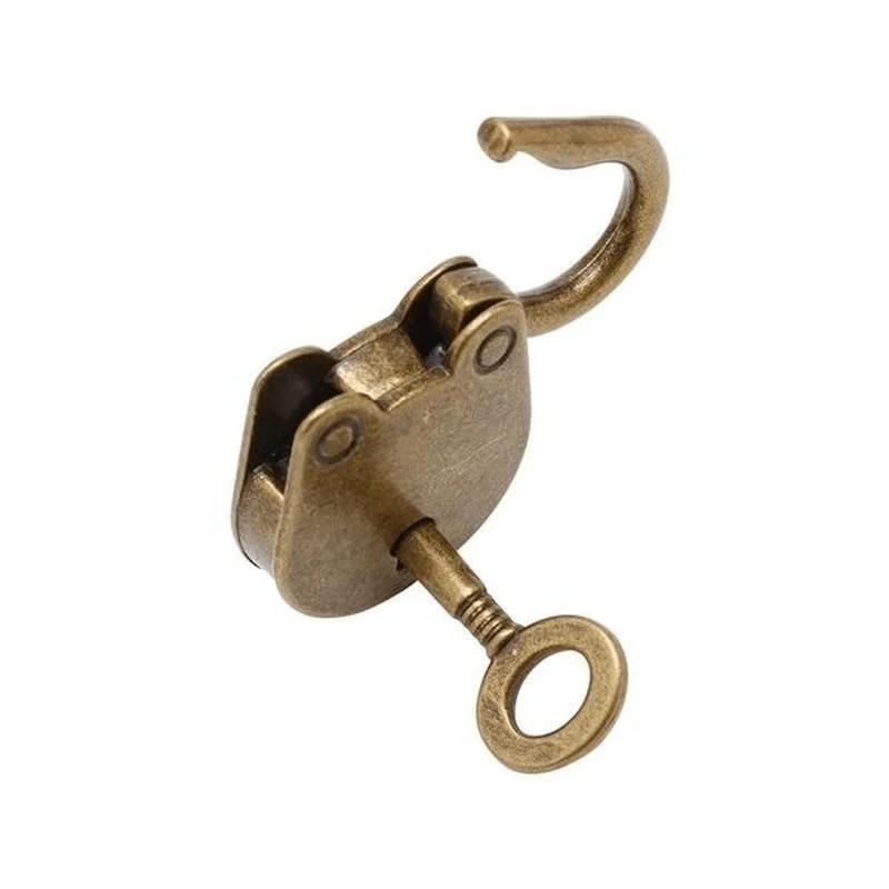 Unlock the Charm of the Past with This Mini Old Vintage Metal Lock and Key Padlock