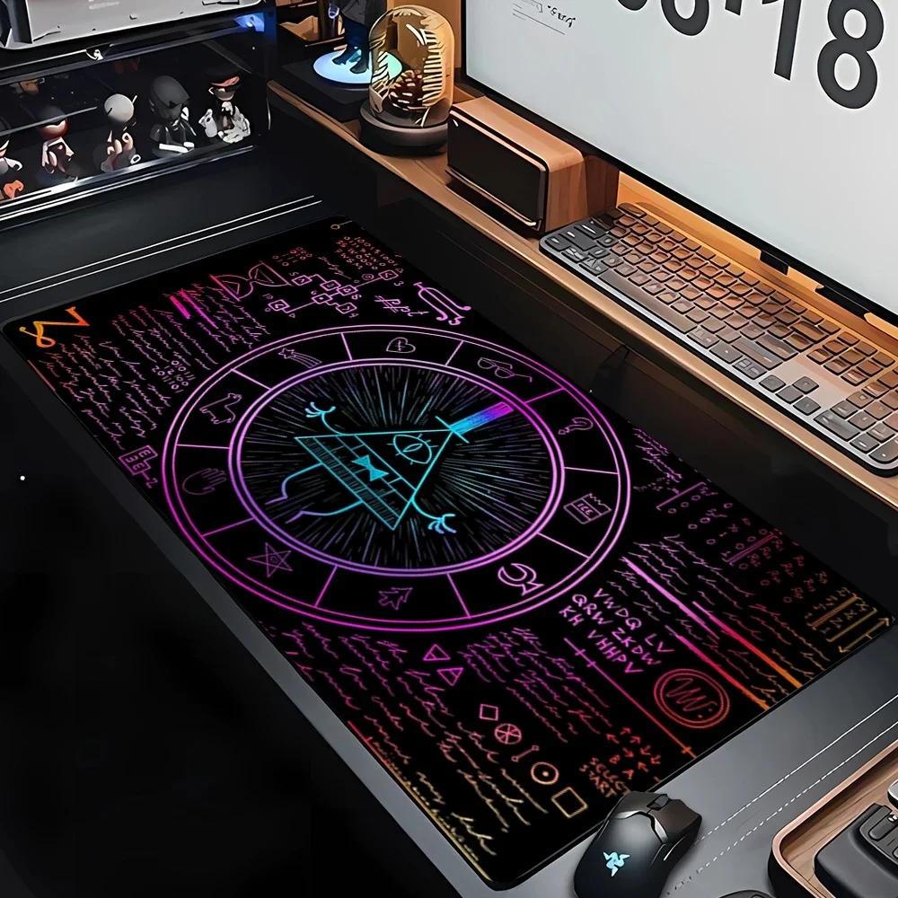 

Захисник столу Гумовий килимок для миші Компанія Накладки на стіл Килимок для столу Килимок для миші з Біллом Шифром Аніме Килимок для миші Gravity Fall 30x60cm-With Edg