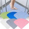 Shower Corner Tpr Bathroom Mat Large Triangle Non Slip With Suction Mats Bath