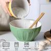 Ceramic Mixing Bowls for Kitchen,Large Nesting Mixing Bowl Set for Serving,Baking,Food Prepping,Cooking,Salad,Sourdough,Gift,Microwave Safe