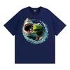 Smoking Kermit The Frog Meme Shark Attack Parody TShirt Mens Women Fashion Cool Tshirts Hot Sale Casual Short Sleeves T Shirt