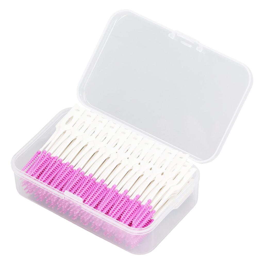 200 ks mezizubních kartáčků Jednorázové Měkké Silikonové Zubní Čisticí Vlákno Párátka pro Ústní Hygienu