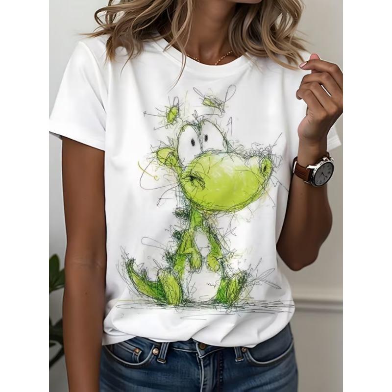 Y2k 90s 2000s Hot Sale Fashion Tshirt Artistic Wine Drink T-shirt Print Short Sleeve T Shirt Clothing Top Tee