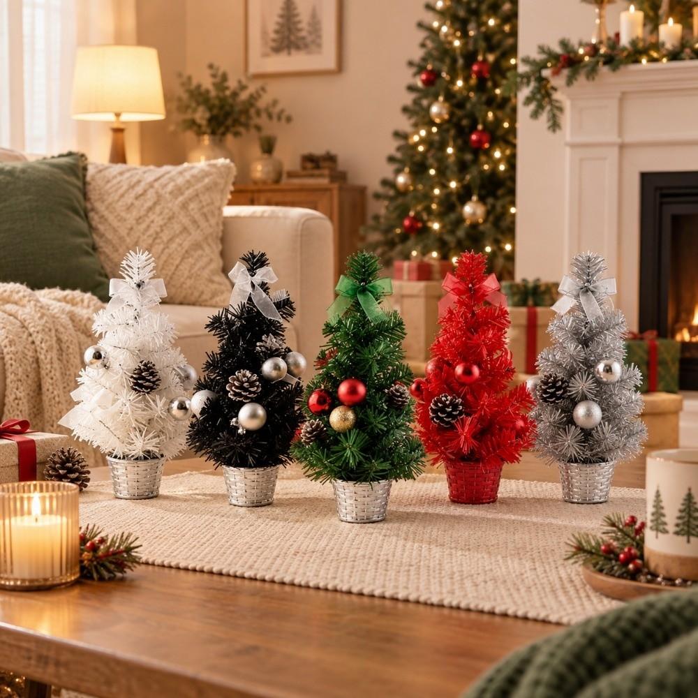 15cm Home Bedroom Party Decorations Mini Children DIY Handicraft New Artificial Christmas Tree