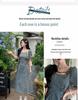Plus Size Denim Puff Sleeve Square Neck Summer Dress for Women