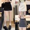 Women's High Waist A-Line Mini Skirt Polka Dot Blazer Style Pencil Skirt Casual