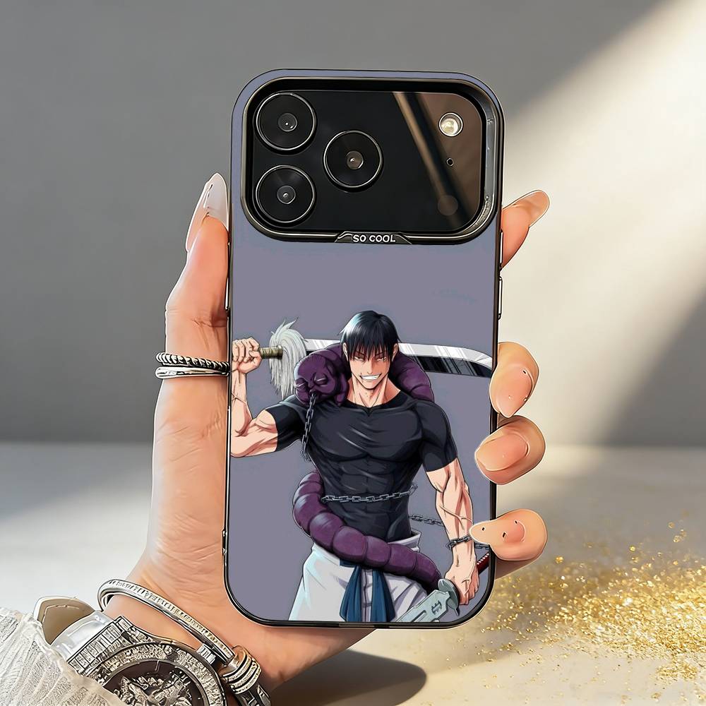 Toji F-Fushiguro Jujutsu K-Kaisen Phone Case For iPhone17,16,15,14,13,12,11,Pro,MAX White Matte Shockproof Cover