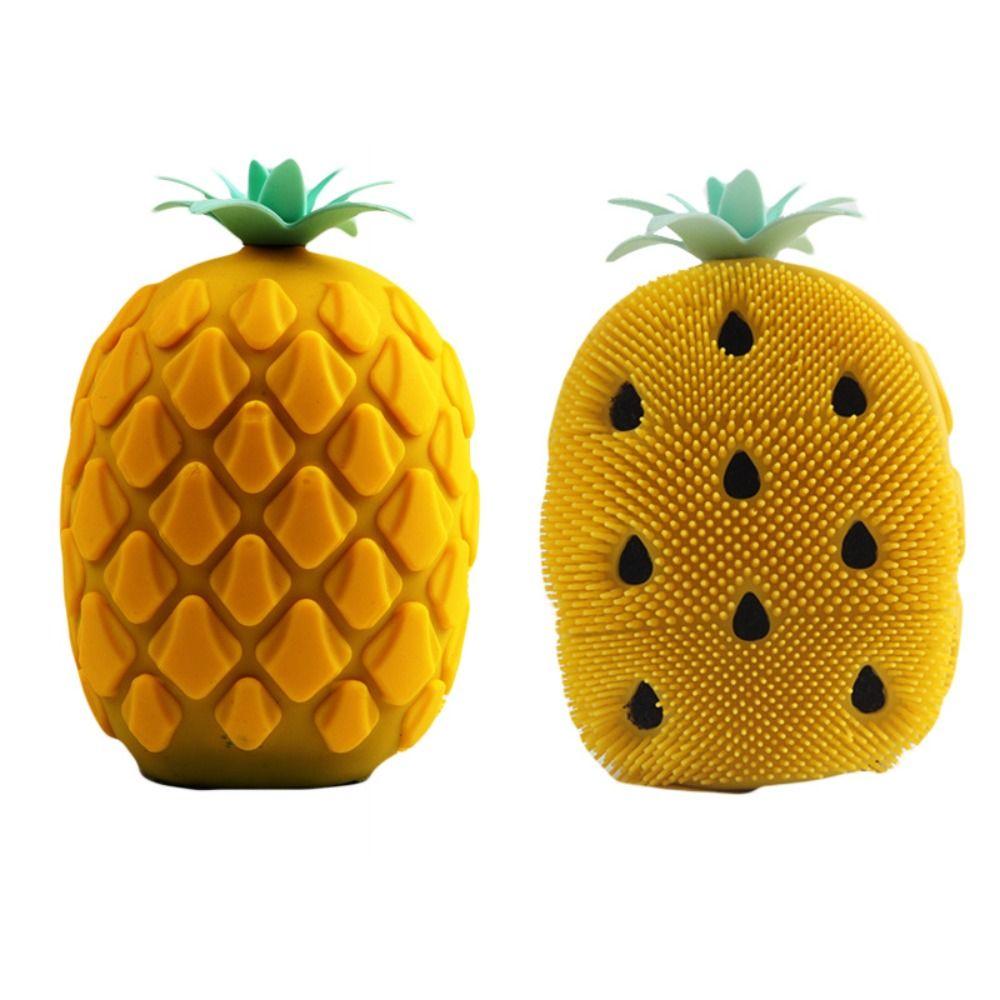Non-Slip Fruit Shape Shower Brush Candy Color Shower Massage Brushes  Cleaning