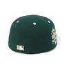 New Era 59FIFTY Cap MLB Chicago Cubs CHC Dark Green Side Patch Sneakers ONSPOTZ Exclusive and Gokyu Fifty 5950 Side Patch Straight Flat Visor Fashion