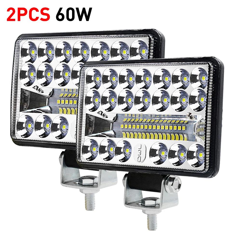 

Автомобильный светодиодный фонарь для бездорожья, прожекторы на крышу, противотуманные фары 12-80 В, фары для грузовиков, мотоциклов, фермерских тракторов, лодок, внедорожников, квадроциклов, световая панель/рабочее освещение