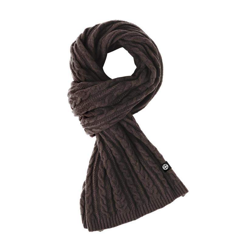 Winterschal für Damen, warm, gestrickt, dick, weich, elastisch, Schals mit verdrehter Textur, breit, lang, winddicht, Nackenschutz