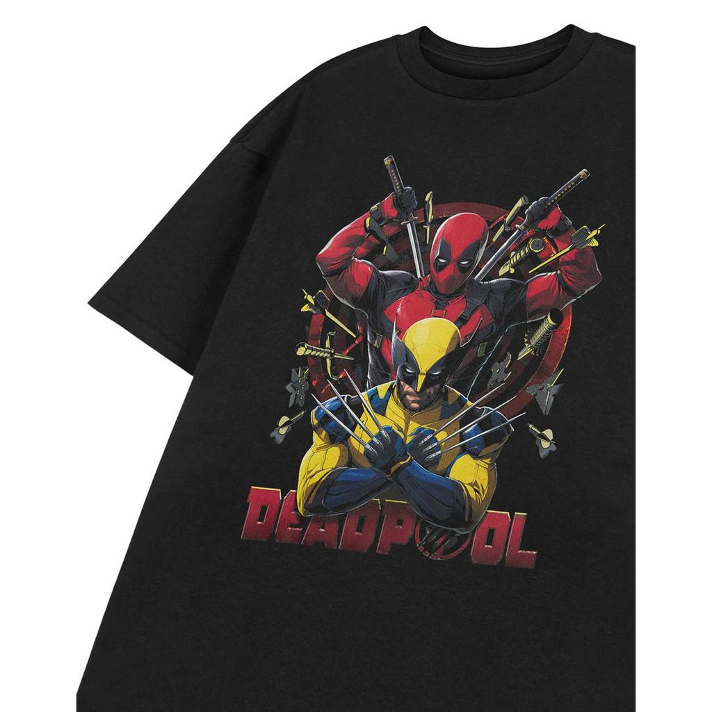Deadpool & Wolverine Mens Knives Short-Sleeved T-Shirt