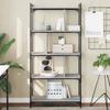 VidaXL 5-Tier Bookcase Sonoma Grey 76x32x158 Cm 833943