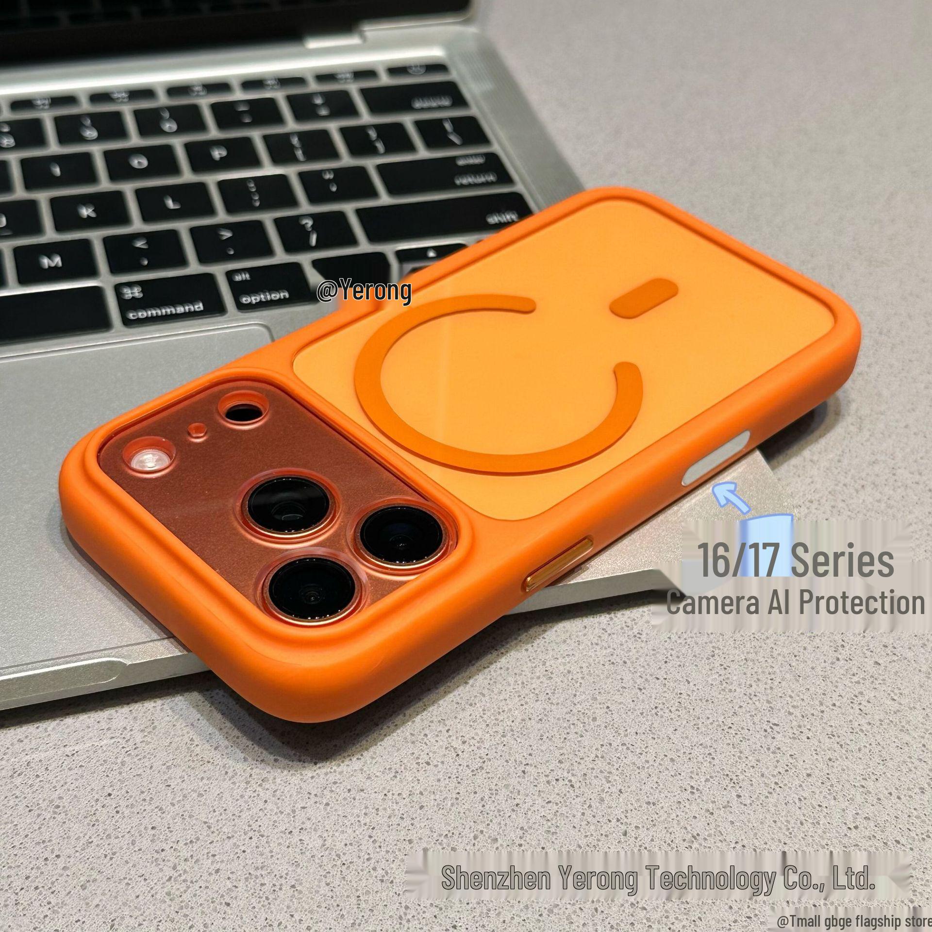 iPhone 17 Pro Max Magnetic Shield Case with Transparent Window & Button Protection iPhone 14 Pro Max