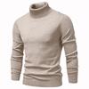Mens Turtleneck Knit Sweater Casual Long Sleeve Pullover Fall Winter Slim Fit