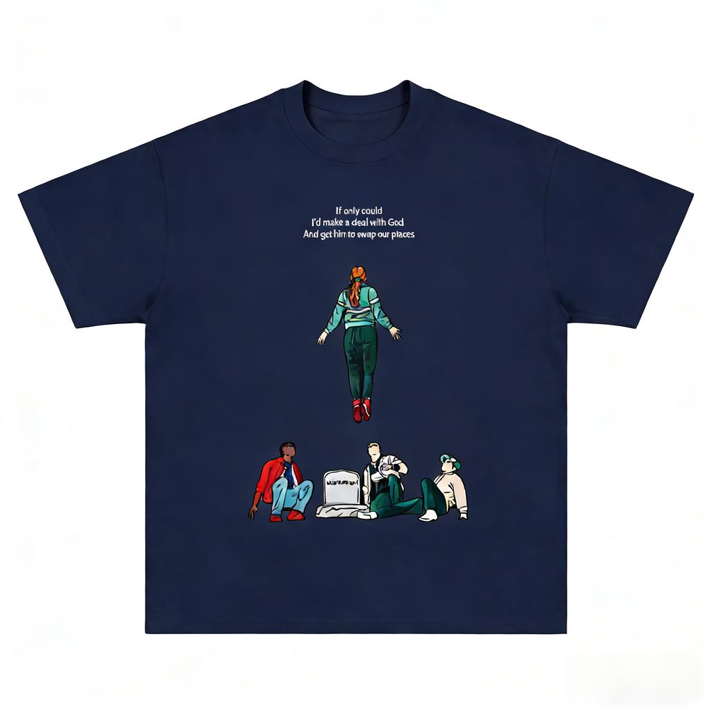Modisches Retro-T-Shirt aus 100 % Baumwolle für Damen und Herren – Sommer, Herbst, Alltag, Outdoor, Sport, Party, Freizeit, Streetwear, Kurzarm