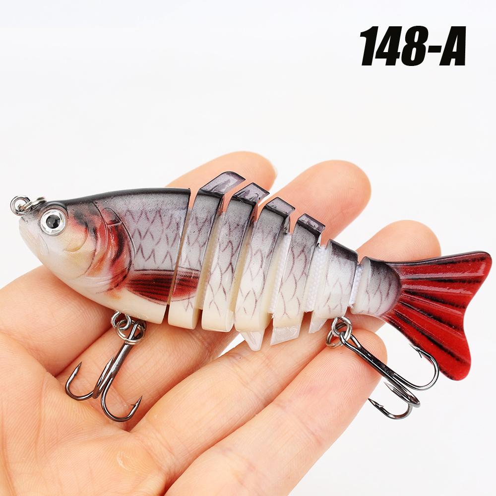 1 pezzo Esche da Pesca Multi-Snodate Swimbait Affondamento Lento Bioniche Artificiali Acqua Dolce Acqua Salata Trota Persico Accessori per la Pesca
