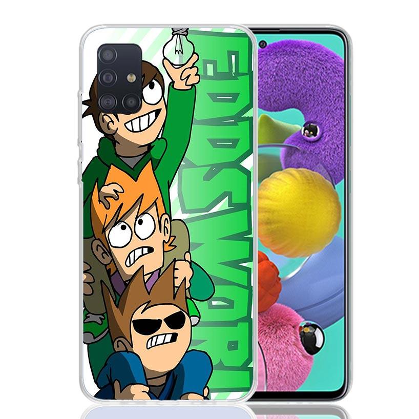 Anime Cartoon Eddsworld Phone Case for Samsung Galaxy A52 A51 A50S A12 A22 A32 A72 A10S A30S A31 A71 Note 20 Ultra 10 Plus S10 G