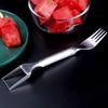 2-in-1 Watermelon Fork Dual Head Stainless Steel Fruits Slicer Cutter Tableware