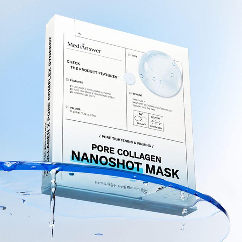 Medianswer Pore Collagen Nano Shot Mask 1 box (5 sheets) FREE