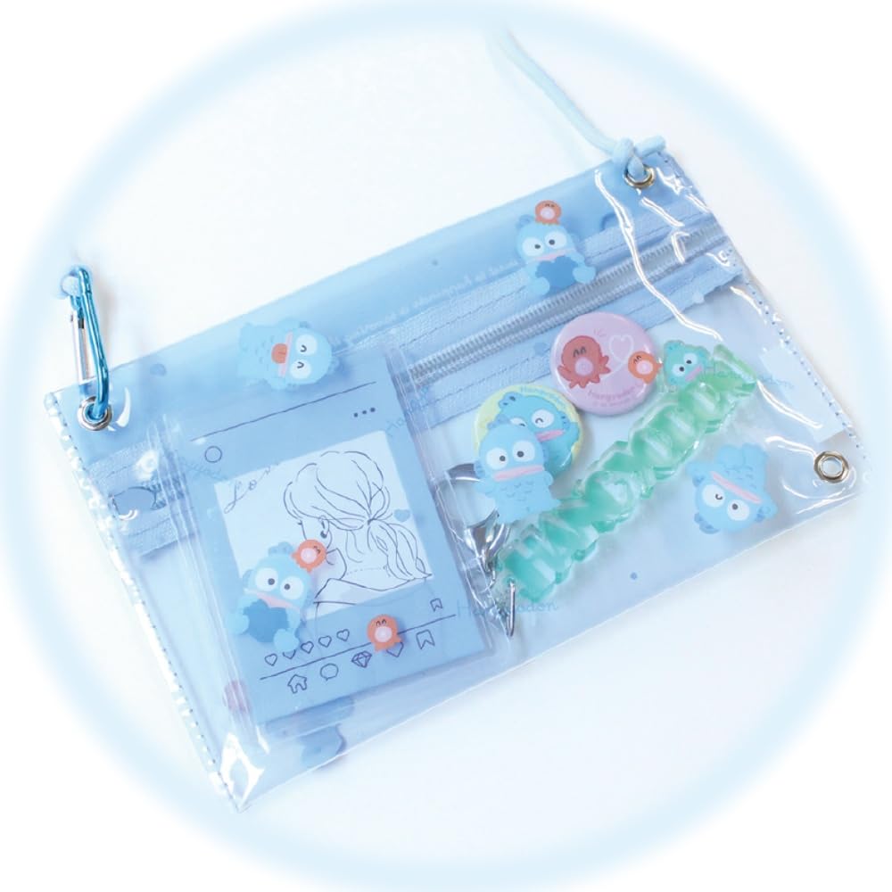 Tees Factory Sanrio Hangyodon Clear Pouch with Shoulder Strap SR-5544154HD